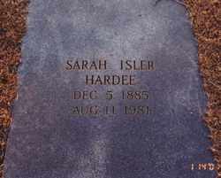 Sarah <I>Isler</I> Hardee 