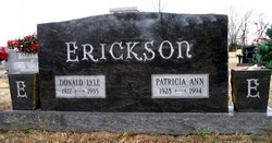 Patricia Ann <I>Moorhouse</I> Erickson 