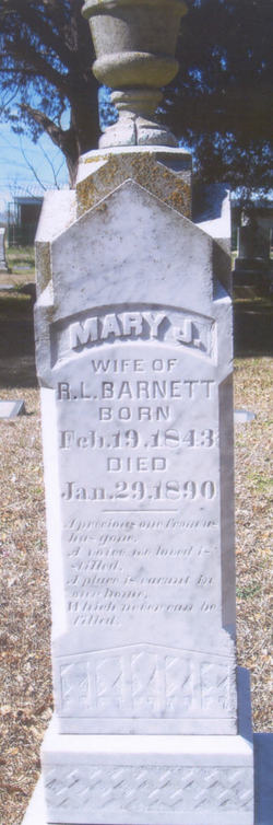 Mary Jane <I>Black</I> Barnett 