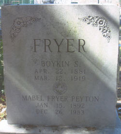 Boykin Sidney Fryer 
