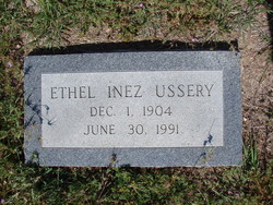 Ethel Inez <I>Ware</I> Ussery 