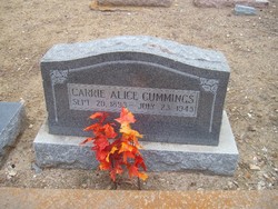 Caroline Alice “Carrie” Cummings 