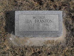 Ida E “Grace” <I>Montgomery</I> Branton 