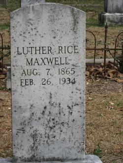 Luther Rice Maxwell 