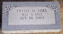 Freda Muriel <I>Hawkins</I> Sims 