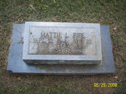 Martha Lou “Mattie” <I>Moss</I> Fife 