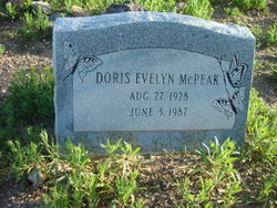Doris Evelyn McPeak 
