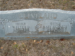 Mary <I>Richards</I> Cleveland 