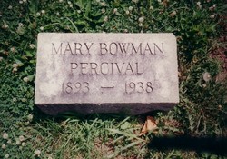 Mary Anne <I>Bowman</I> Percival 
