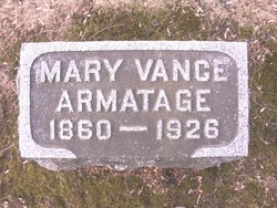 Mary Alice <I>Vance</I> Armatage 