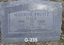 Bailey Maurine “Maurine” <I>Pruitt</I> Hall 