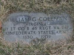 1LT William Glover Coleman 