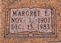 Margaret Estell “Maggie” <I>Patrick</I> Brock 