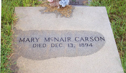 Mary J. <I>McNair</I> Carson 