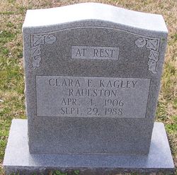 Clara Ethel <I>Kagley</I> Raulston 