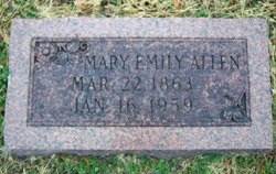 Mary Emily <I>Daily</I> Allen 