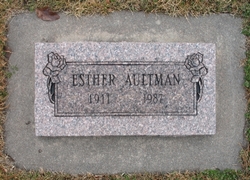 Esther <I>Hurt</I> Aultman 