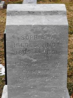 Sophia W “Aunt Sophia” <I>Wilson</I> Hildebrandt 