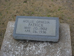 Mollie Ophelia <I>Wilkins</I> Patrick 