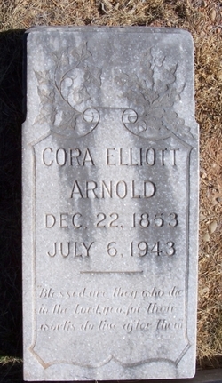 Cora Elizabeth <I>Elliott</I> Arnold 