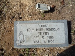 Lucy Ruth “Cook” <I>Robinson</I> Curry 
