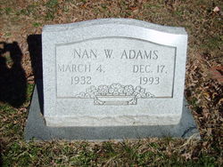 Nan <I>Watkins</I> Adams 