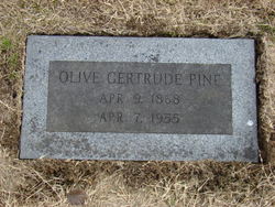 Olive Gertrude <I>McCage</I> Pine 
