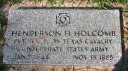Pvt Henderson H. Holcomb 