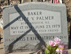 Alice Violet <I>Palmer</I> Baker 