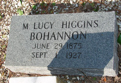 Mary Lucy <I>Higgins</I> Bohannon 