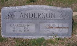 Johnnie Pearl <I>Thompson</I> Anderson 