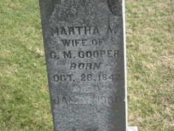 Martha Ann <I>Barnes</I> Cooper 