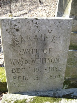 Sarah E <I>Boon</I> Whitson 