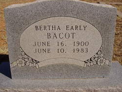 Bertha Eldora <I>Early</I> Bacot 