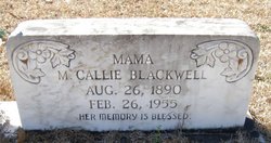Mary Callie <I>Blackwell</I> Blackwell 