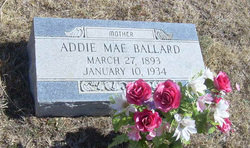 Addie Mae <I>Cravens</I> Ballard 