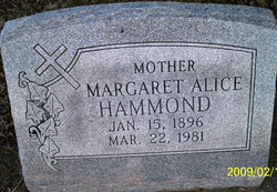 Margaret Alice <I>Hunt</I> Hammond 
