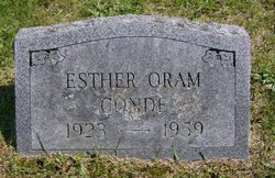 Esther <I>Oram</I> Conde 