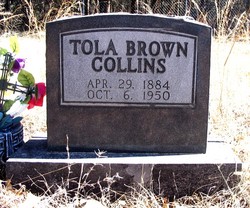 Tola “Tolie” <I>Brown</I> Collins 