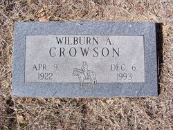 Wilburn Anthony “Slim” Crowson 