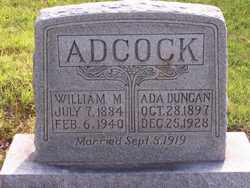 William M Adcock 