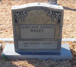 Mary-Ann <I>Chance</I> Bailey 
