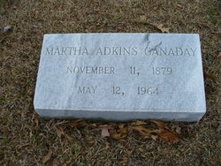 Martha Isabel <I>Adkins</I> Canaday 
