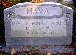 Myrtle <I>Barker</I> Parker 