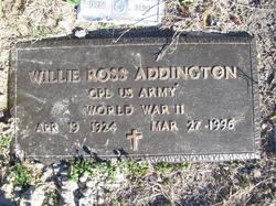 Willie Ross Addington 