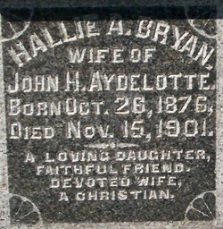 Hallie A. <I>Bryan</I> Aydelotte 
