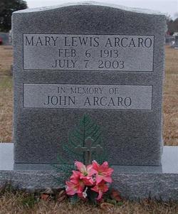 Mary <I>Lewis</I> Arcaro 