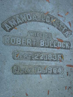 Amanda Loretta <I>Waterman</I> Bullock 