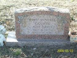 Mary Annette Cannon 