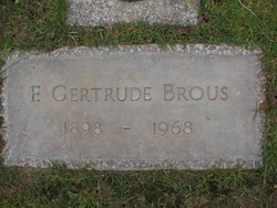 Florence Gertrude <I>Pierson</I> Brous 